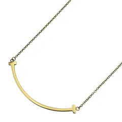 ティファニー TIFFANY＆CO Tスマイルネックレススモール ゴールド Au750 ジュエリー