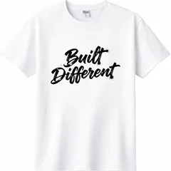 【新品】Built Different 筆記体ロゴTシャツ｜シンプル｜ストリート｜オリジナル｜英字｜ホワイト