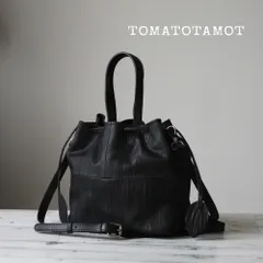 本革 2Wayブラック巾着バッグ 皺加工 エンボス加工 かるいかばん ポシェット ブラックバッグ 黒 B-185