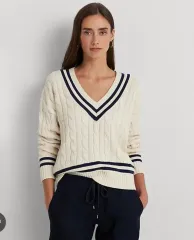 POLO RALPH LAUREN ポロラルフローレン ケーブル Vネック ニット Sサイズ