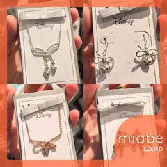 Group B｜10~15営業日国内倉庫発送｜miabe LAND｜上海ディズニー｜常設｜ジュエリーブティック シグネチャーリボン ｜ミッキー ピアス イヤリング ネックレス