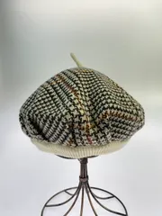 Vivienne Westwood ヴィヴィアンウエストウッド 90's HOUNDSTOOTH CHECK BERET 90年代 ハウンドトゥース チェック ベレー帽 帽子 【185-260208-yn-14-min】