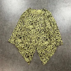 GK 伊太利屋 イタリヤ 長袖 カーディガン デザイン ライトストーン アシンメトリー 変形 レオパード ヒョウ柄 総柄 レディース 9A2