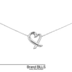 美品 Tiffany & Co ティファニー ラビング ハート ネックレス 60022337 シルバー925 シルバー レディース