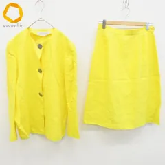 ミラショーン mila schon リネン セットアップ スカートスーツ ジャケット スカート レディース [x976482]