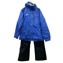 FILA フィラ スキーウェア スノボー セットアップ レディース チェック柄 千鳥柄 Lサイズ ブルー系