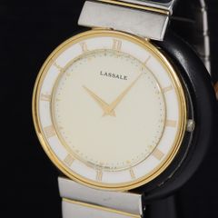 新品電池 稼働 SEIKO ラサール QZ 5A54-0350 SS シルバー - メルカリ