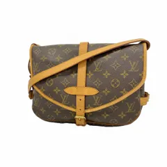 【6ba1574】ルイヴィトン ショルダーバッグ モノグラム ソミュール30 M42256 ブラウン【中古】レディース