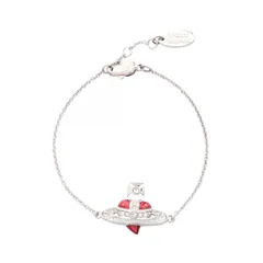 ヴィヴィアンウエストウッド Vivienne Westwood ブレスレット NEW DIAMANTE HEART 6102021T/02P383 シルバー ステンレススチール ブレスレット レディース 新品