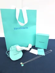 良品 TIFFANY&Co. ティファニー ダブルハート ネックレス Ag925刻印 (ポーチ・ギフトボックス・正規店購入証明書・説明書・ショッパー）