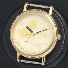 QZ セイコー アルバ ミッキーマウス ディズニー V515-6420 ゴールド文字盤 レディース腕時計 2000000 NSK KRK