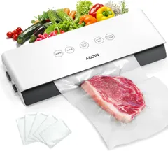 【訳アリ】真空パック機 フードシーラー 汁物対応 低騒音 カッター付き 脱気シーラー 鮮度長持ち 操作簡単 30cmの密封長さ白