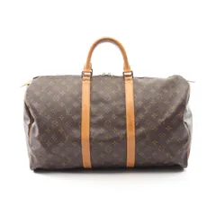 ルイ・ヴィトン LOUIS VUITTON ボストンバッグ キーポル50 M41426 PVCコーティングキャンバス レザー キーポル50 ユニセックス Used B