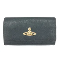 Vivienne Westwood ヴィヴィアンウエストウッド がま口型長財布  オーブ/レザー    ブラック レディース / 240001183513
