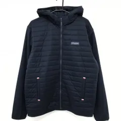 【超美品】トミーヒルフィガー フード付中綿ジャケット ネイビー 裏起毛  メンズ 3L ゴルフウェア 大きいサイズ Tommy Hilfiger Golf