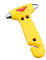 脱出ハンマー 脱出用ハンマー 車 緊急脱出ハンマー 車用 安全対策 携帯 車両 レスキューハンマー 窓ガラス 割る DASH II 緊急 脱出用 ハンマー 黄 8×2.2×13.3cm 事故 災害時に _gt