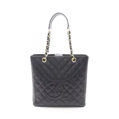 シャネル CHANEL トートバッグ マトラッセ PST ブラック キャビアスキン(グレインドカーフ) マトラッセ チェーントート レディース Used A