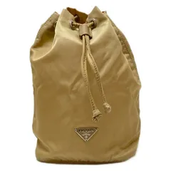 PRADA(プラダ) ポーチ - ベージュ 巾着型