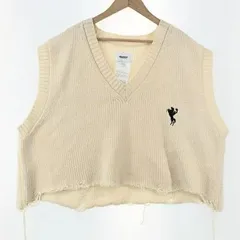 【中古】doublet 18AW ニットベスト FREE アイボリー ダブレット[79]のサムネイル