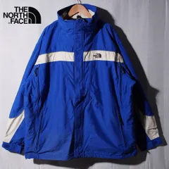 ノースフェイス THE NORTH FACE ナイロンジャケット XXL ブルー マウンテンジャケット HyVent ハイベント ロゴ刺繍 ストリート オーバーサイズ マウンテンパーカー 古着 Z204