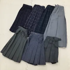 MO2-00026 まとめ売り/冬スカート/夏スカート/吊りスカート/グレー/チェック柄