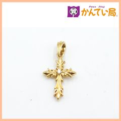 YUKIZAKI ダイヤモンド クロス ペンダント K18YG 鑑別書付き - メルカリ