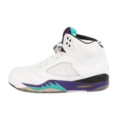新品 NIKE ナイキ サイズ:28.0cm AIR JORDAN 5 RETRO GRAPE 2013年製 136027-108 エアジョーダン5 レトロ ホワイト ニューエメラルド グレープ US10 ハイカット スニーカー シューズ 靴【メンズ】