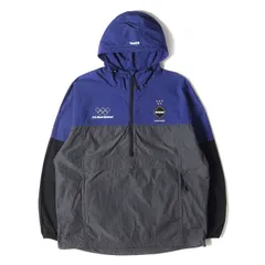 F.C.Real Bristol エフシーレアルブリストル ジャケット サイズ:S 20SS メッシュポケット アノラックパーカー MESH BACK POCKET ANORAK グレー ブルー アウター フーディー【メンズ】のサムネイル