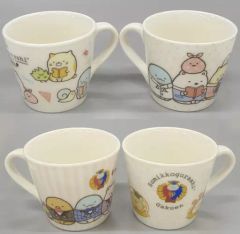 【中古】マグカップ・湯のみ 全4種セット きゅうけいマグカップ 「一番くじ すみっコぐらし学園」 F賞