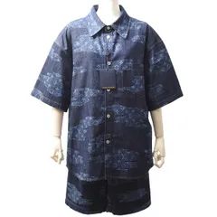 ルイヴィトン 衣類 メンズ モノグラムショートスリーブシャンブレーシャツ モノグラムシャンブレーショーツ セットアップ サイズM 32 Louis Vuitton 1AIMJ8 1AILUB 未使用展示品