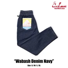 Cookman シェフパンツ Chef Pants Wabash Denim Navy