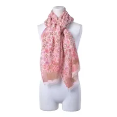 LOUIS VUITTON カシミヤ シルク混 総柄 マフラー ストール