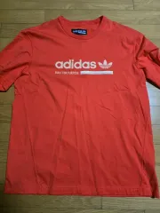 XL adidas アディダス 半袖Tシャツ(オレンジ)