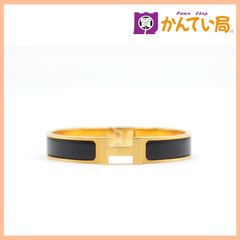 HERMES エルメス クリッククラック GM シルバー ブラック バックル E