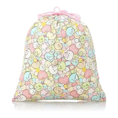 【新品】すみっコぐらし ぎっしり柄　巾着(大)