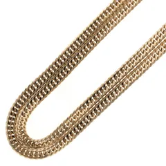 K18YG イエローゴールド ネックレス 喜平 キヘイ 6面 ダブル チェーン 50cm 20.2g【新品仕上済】【zz】【中古】