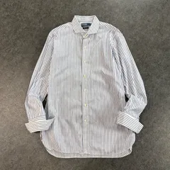 Polo by Ralph Lauren English Spread ポロバイラルフローレン 長袖シャツ ドレスシャツ クレリックシャツ ストライプ メンズ 43-86 大きいサイズ