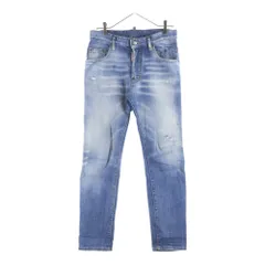 DSQUARED2 (ディースクエアード) 23SS LIGHT CLEAN WASH SKATER JEANS ライト クリーン ウォッシュ スケーター デニム ブルーS71LB1173