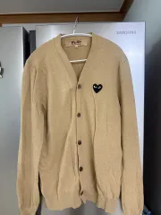 コム・デ・ギャルソン PLAY カーディガン ベージュ L