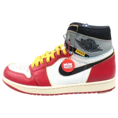 NIKE (ナイキ) ×UNION ユニオン AIR JORDAN 1 RETRO HIGH OG Chicago エアジョーダン1 ハイ ハイカットスニーカー シカゴ レッド/ホワイト US10/28cm HV8563-600