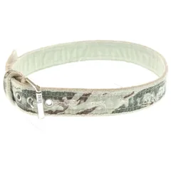 DIESEL (ディーゼル) ダメージ加工 カモ柄 デニム ベルト インディゴ