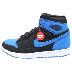 NIKE (ナイキ) AIR JORDAN 1 RETRO HIGH OG ROYAL REIMAGINED エアジョーダン1 レトロ ロイヤル リイマジンド ハイカットスニーカー ブラック/ブルー US11/29cm DZ5485-042