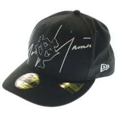 Yohji Yamamoto POUR HOMME (ヨウジヤマモト プールオム) ×Yomiuri Giants ×New Era Pre-Curved 59FIFTY 読売ジャイアンツ ニューエラ ロゴ刺繍 ベースボールキャップ 帽子 ブラック