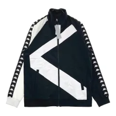 サイズ：LL KAPPA GOLF カッパゴルフ ; ジップジャケット 袖ロゴライン  ブラック系 [240101619596] ゴルフウェア メンズ ストスト