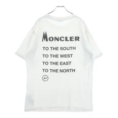 MONCLER (モンクレール) 18AW ×FRAGMENT HIROSHI FUJIWARA MAGLIA T-SHIRT 藤原ヒロシ フラグメント 半袖Tシャツ ホワイト D209U8039850 8391Q