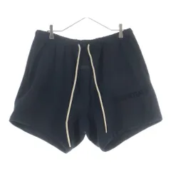 FEAR OF GOD ESSENTIALS (フィアオブゴッド エッセンシャルズ) フロントロゴ スウェットハーフパンツ ショーツ ブラック