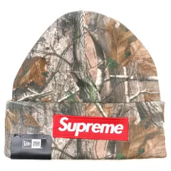 SUPREME (シュプリーム) 25AW ×New Era Box Logo Beanie Realtree AP Camo ニューエラ ボックスロゴ リアルツリー ビーニー ニット帽 ブラウン