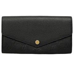 ルイ・ヴィトン LOUIS VUITTON 財布 モノグラム アンプラント レディース ブランド 長財布 ポルトフォイユ・サラ ノワール M61182 ブラック フラップ式 【中古】