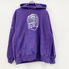 古着 used　Champion　チャンピオン　リバースウィーブ　フルジップスウェットパーカー/フーディー　紫　パープル　XLサイズ