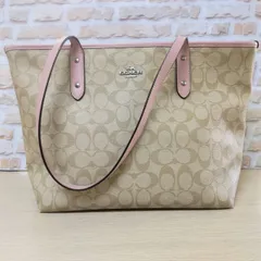 コーチ　COACH　トートバック　モノグラムピンク